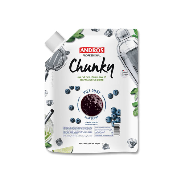 Andros Chunky Blueberry 1kg